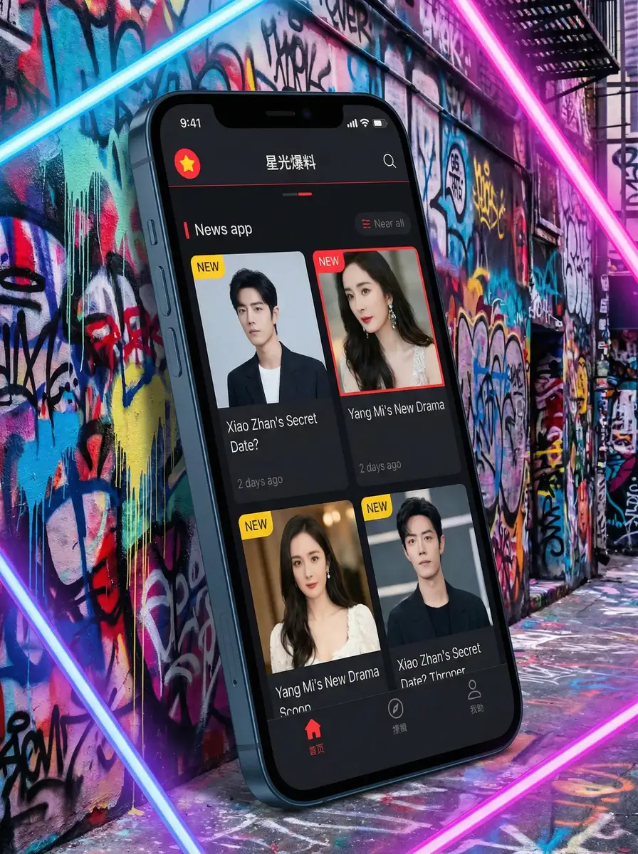 秘密花园导航 APP界面展示 - 掌上吃瓜神器